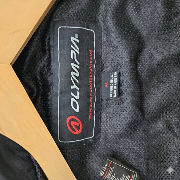 Olympia Moto Sports Black Mesh Zip-In Jacket Liner - Men's M - Picture 5 of 5